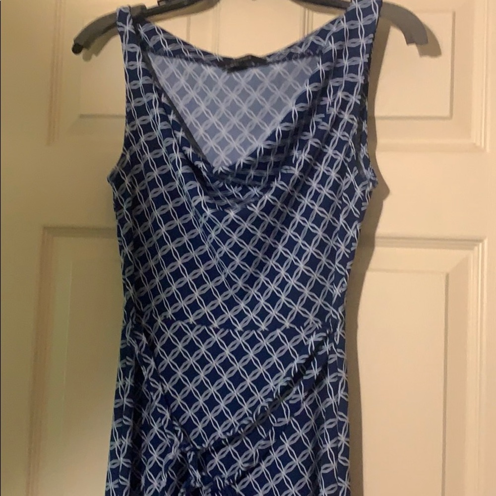 Blue/ white dress Express